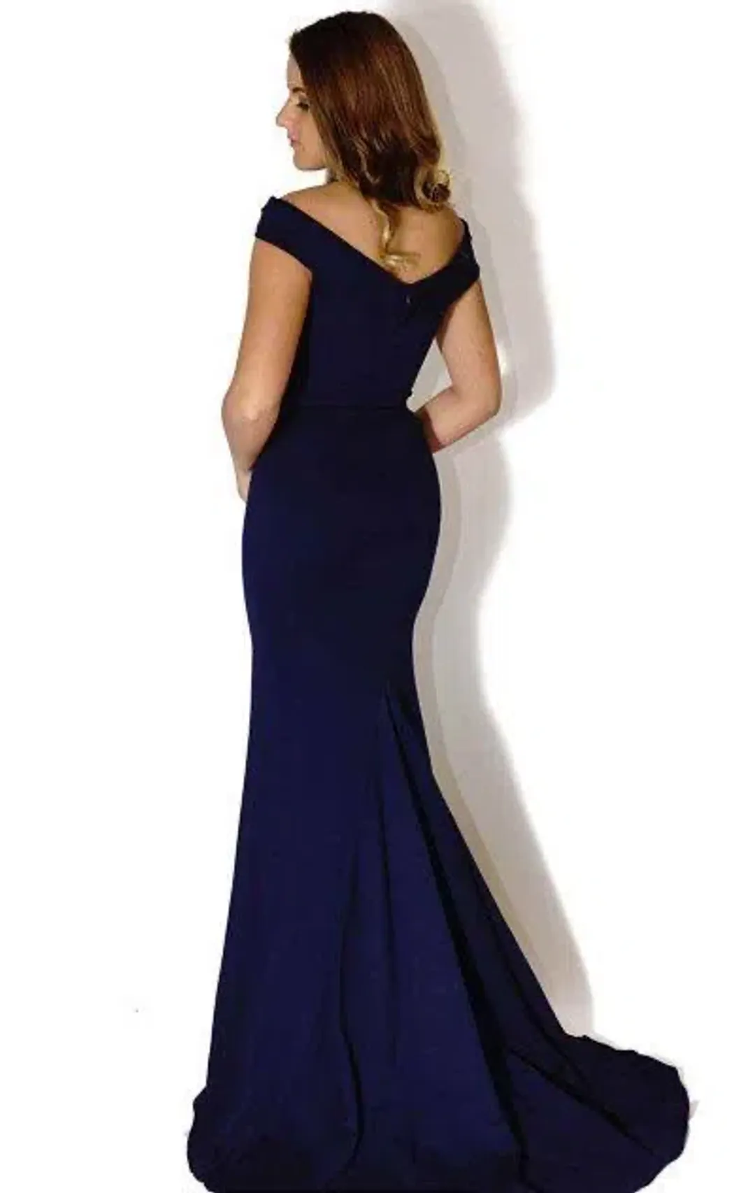 Sherri Hill Maxi Dress Navy Size 8 for rent on The Volte - main image