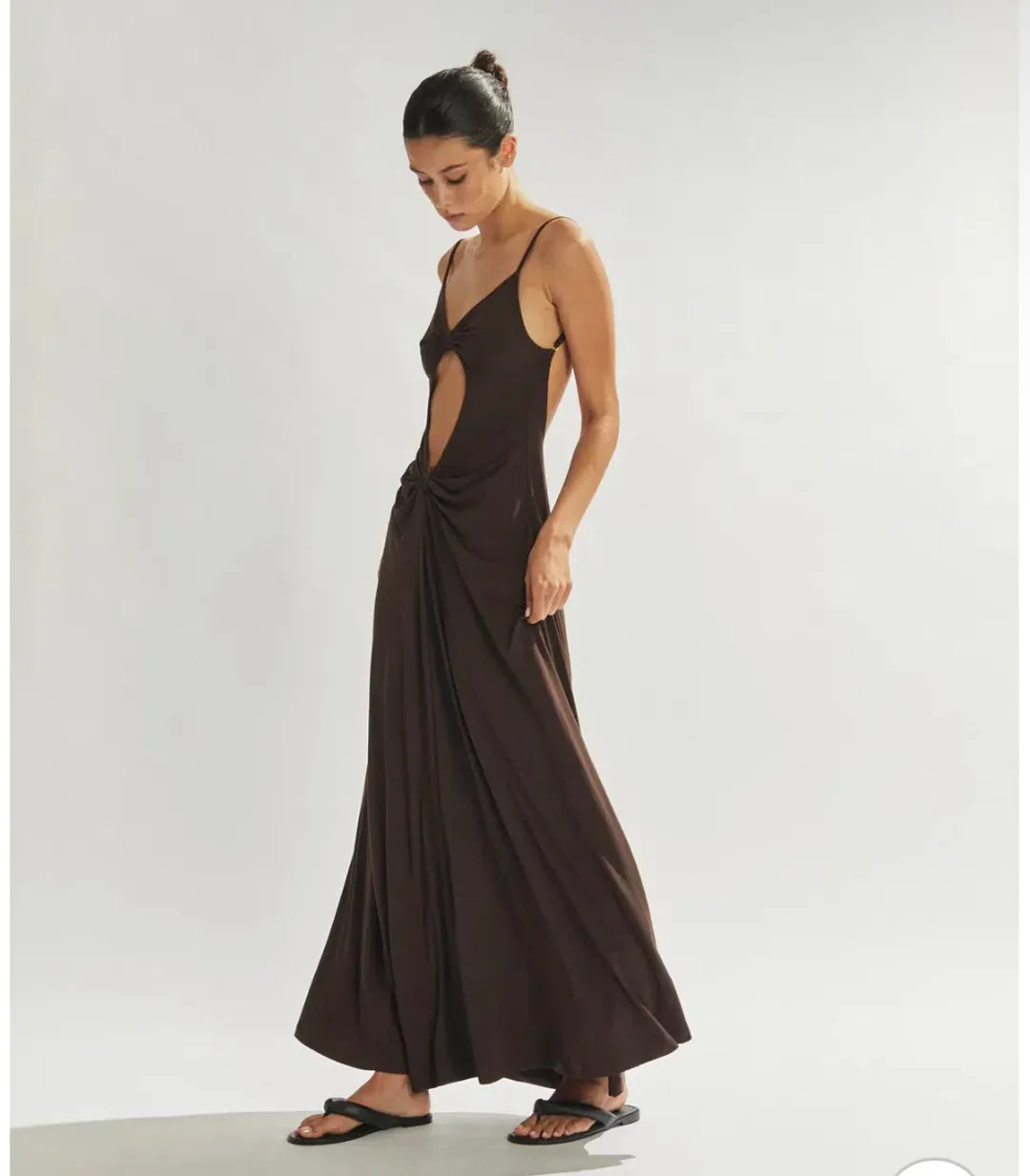 One Mile The Label Sammy Maxi Dress Wine Size 6  for rent on The Volte - main image