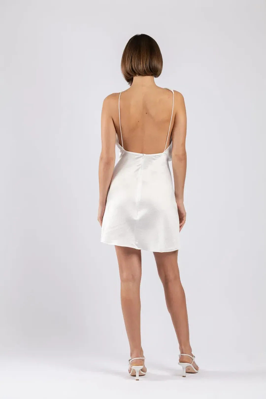 One Fell Swoop Audrey Mini Dress in Coco White Size 10 for rent on The Volte - main image