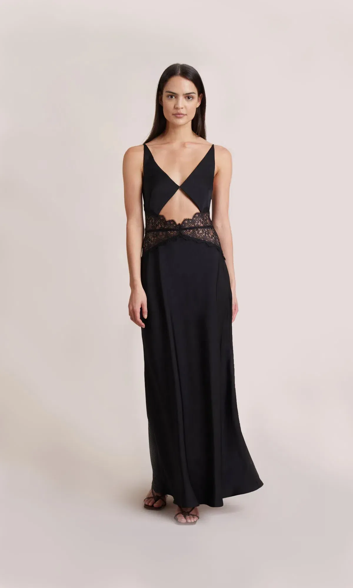 Bec and Bridge Camille Maxi Dress Black Size 14  for rent on The Volte - main image