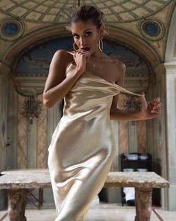 Rat & Boa Sofia Midi Dress Gold Size 12  for rent on The Volte - image 3