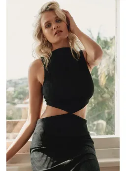 Bec & Bridge Reba Midi Dress Black Size AU 6  for rent on The Volte - image 3