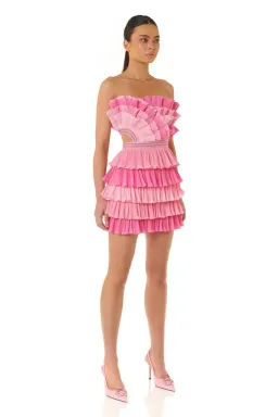 Eliya The Label Josephine Dress Pink Size L / AU 12 for rent on The Volte - image 2
