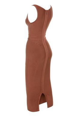 House of CB Feray Midi Dress Rust Size 8 for rent on The Volte - image 2