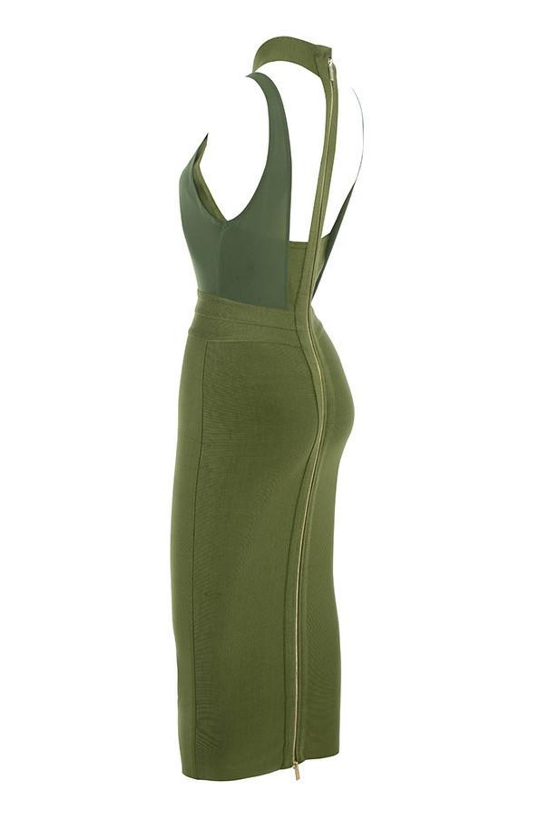 House of CB Caruso Midi Dress Green Size 8 for rent on The Volte - main image