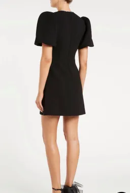 Rebecca Valance Katie Bow Mini Dress (black, size 8) for rent on The Volte - image 4