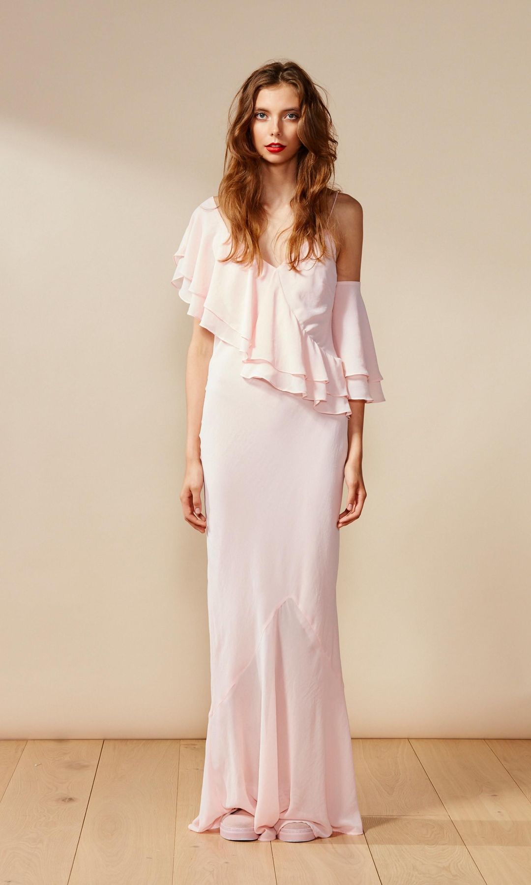 Ruby Marina Gown Blush Pink Size 6 for rent on The Volte - main image