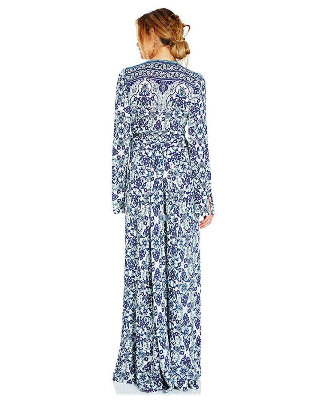 Tigerlily Turkish Baths Maxi Wrap Dress in Agean size 10 for rent on The Volte - main image