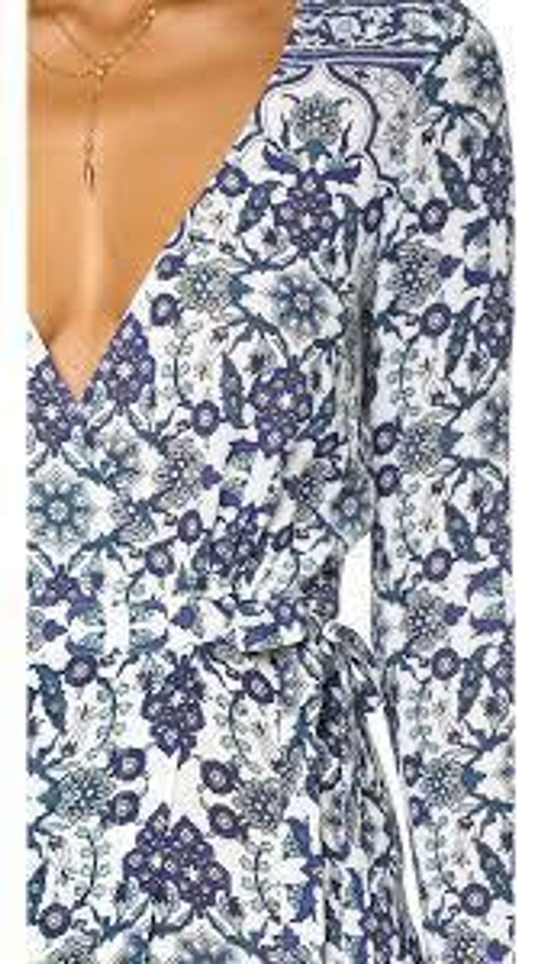 Tigerlily Turkish Baths Maxi Wrap Dress in Agean size 10 for rent on The Volte - main image