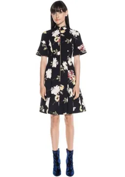 Cue Watercolour Floral Lace Back Dress Size 6 for rent on The Volte - image 1