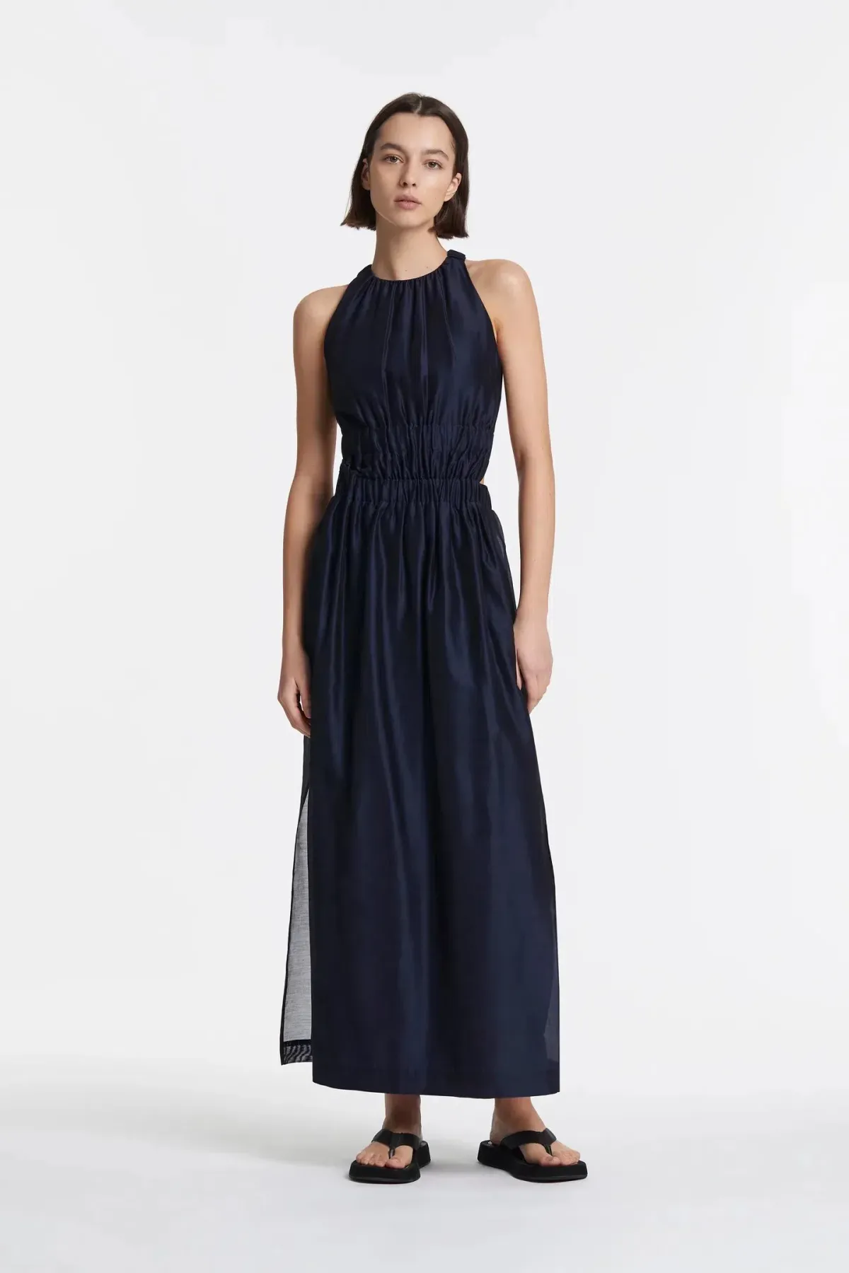 Sir The Label Franc Cross Back Gown Navy Size 0/Au 6 for rent on The Volte - main image