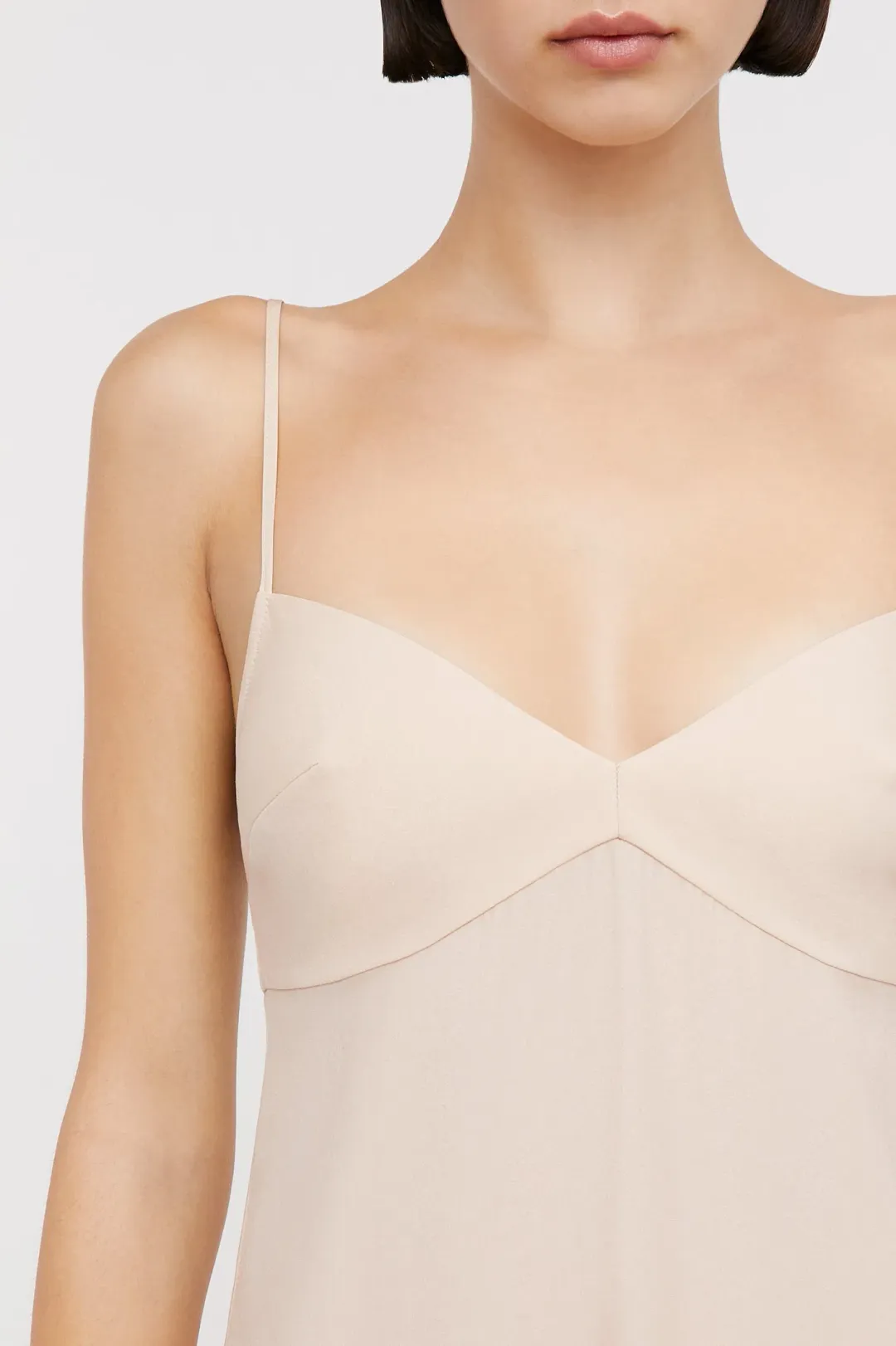 Scanlan Theodore Silk Slip Dress Nude Size 10  for rent on The Volte - main image