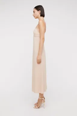 Scanlan Theodore Silk Slip Dress Nude Size 10  for rent on The Volte - image 1