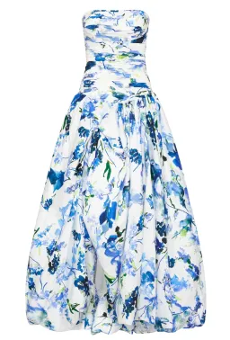 Aje Violette Bubble Hem Maxi Dress Lavenders of Provence Print Size 4 for rent on The Volte - image 3