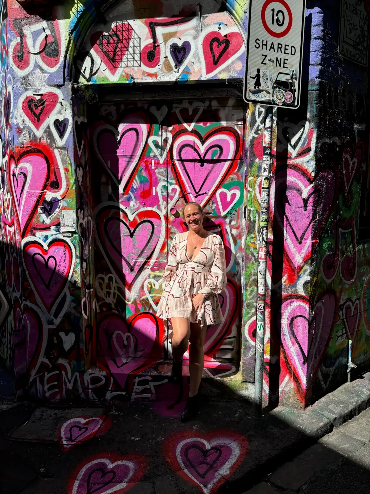 Aje Amelia Plunge Mini Dress Print Size 10  for rent on The Volte - main image