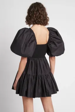  Aje Casa Puff Sleeve Mini Dress Black Size 6 for rent on The Volte - image 2