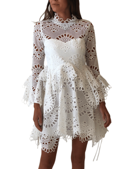 Thurley Leo Embroidered Dress in Ivory for rent on The Volte - image 1