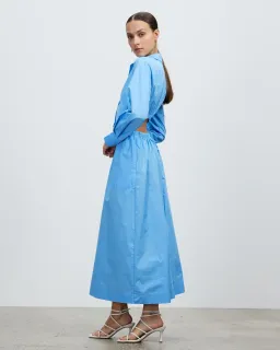 Lover Bastian Shirt Dress Blue Size AU 8/10 for rent on The Volte - image 2
