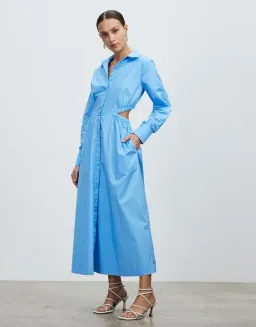Lover Bastian Shirt Dress Blue Size AU 8/10 for rent on The Volte - image 1