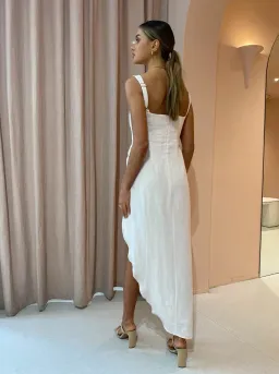 Rumer the Label Luella Maxi Dress in Ballet Beige Size AU 14 for rent on The Volte - image 2