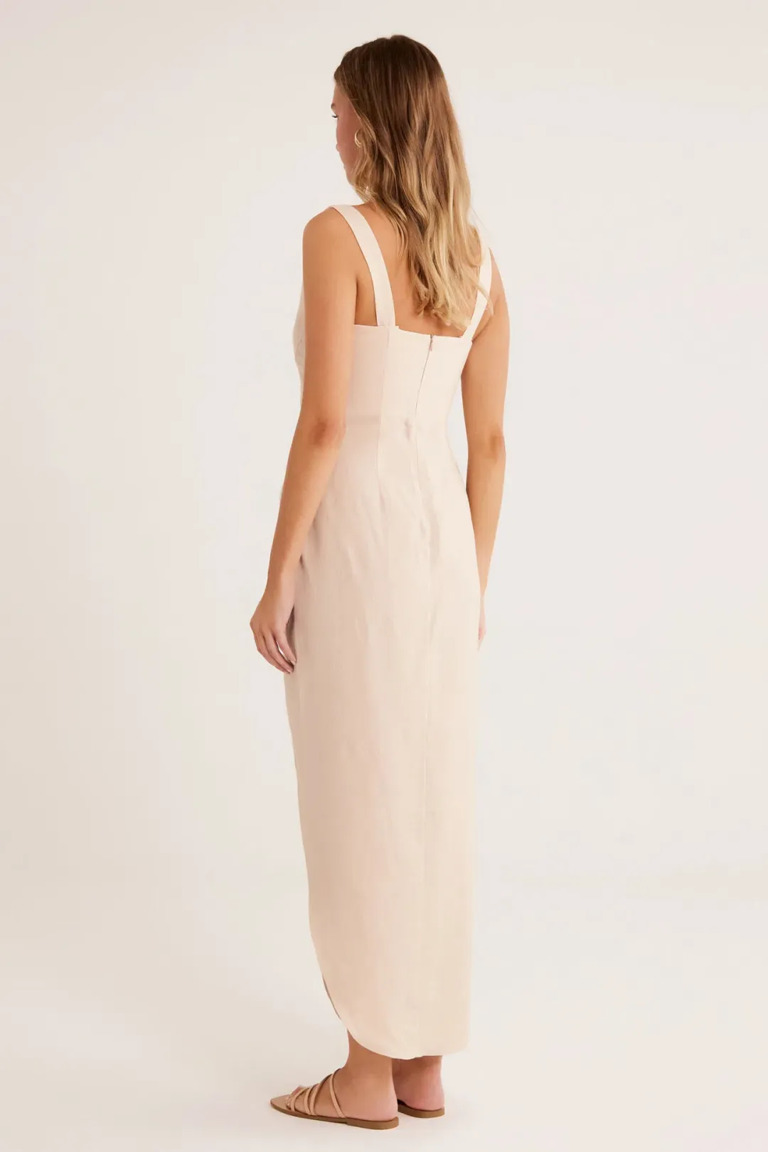 Rumer the Label Luella Maxi Dress in Ballet Beige Size AU 14 for rent on The Volte - main image