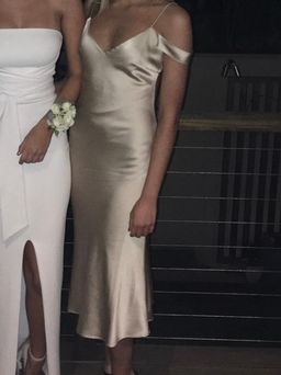 Hansen & Gretel Slip Dress Gold Size 8 for rent on The Volte - image 3