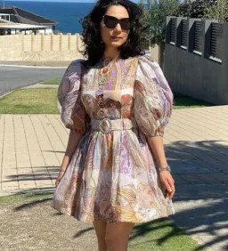 Zimmermann Kaleidoscope Puff Sleeve Mini Dress Multi Size 1 / AU 10 for rent on The Volte - image 6