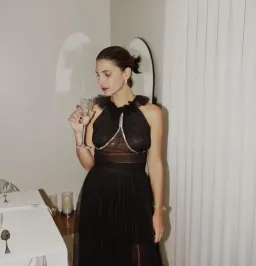 Rachel Gilbert Lou Gown Black Size AU 12 for rent on The Volte - image 4