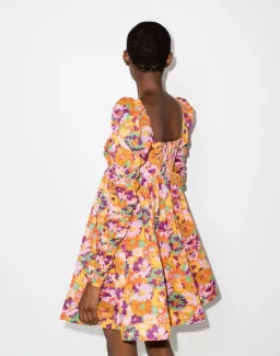 Zimmermann Violet Twist Floral Mini Dress Floral Size 4/ Au 16 for rent on The Volte - image 2