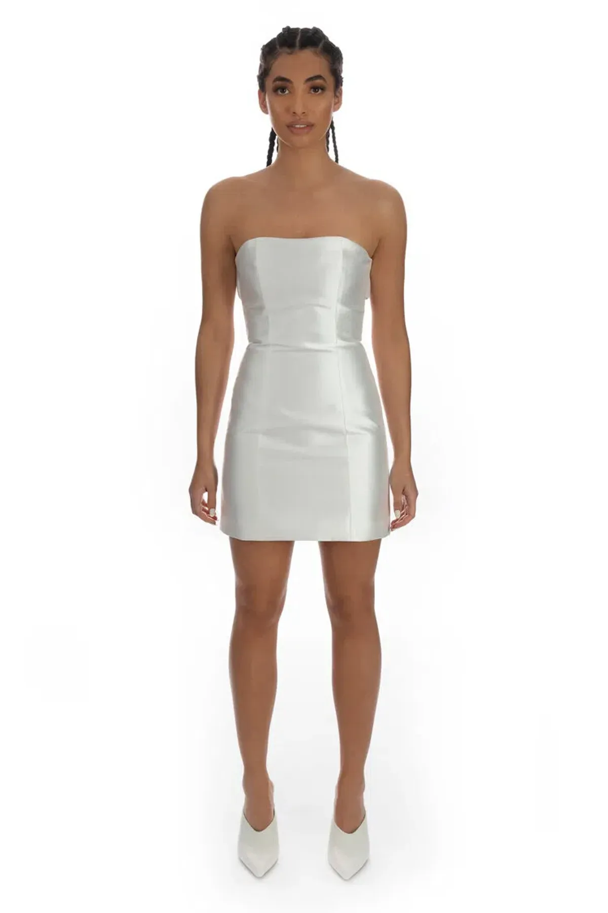 Imagery Tempted Mini Dress White Size AU 8 for rent on The Volte - main image