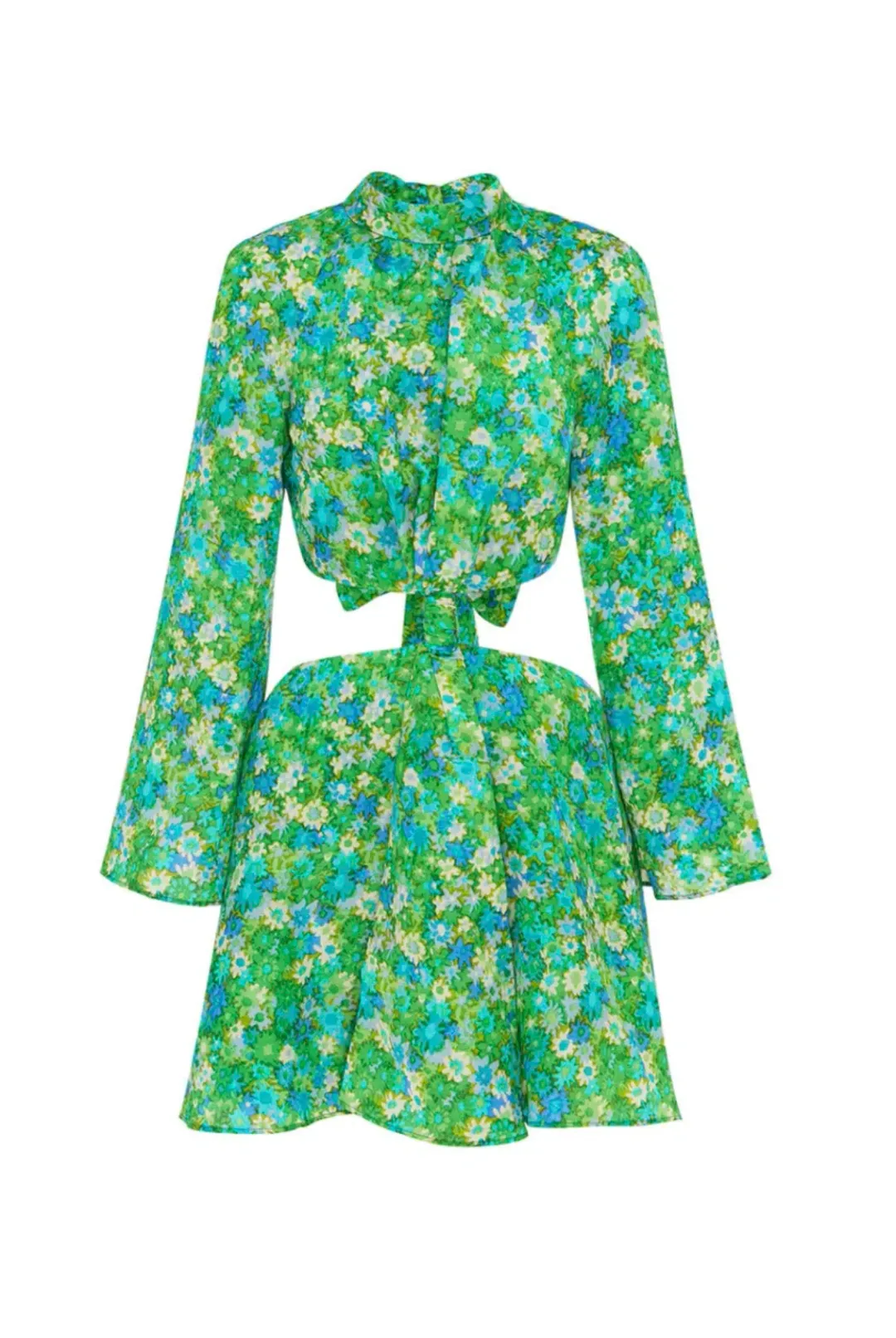 Alemais Cassandra Cut Out Mini Turquoise Size AU 8 for rent on The Volte - main image