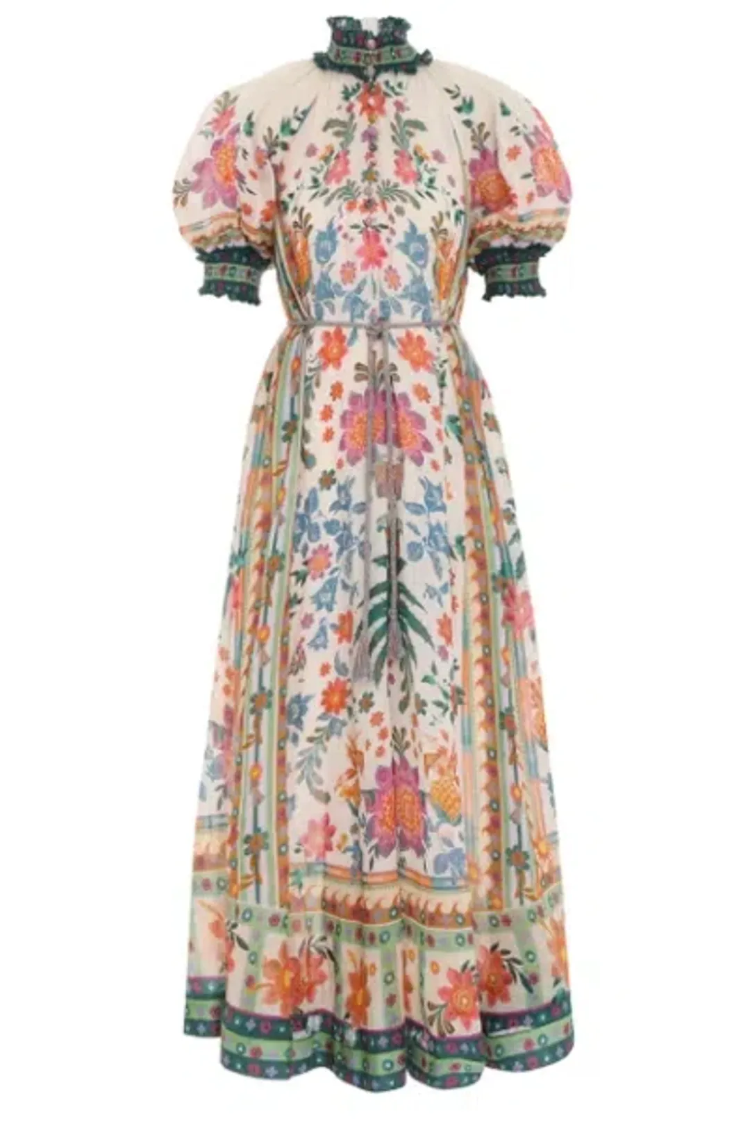 Zimmermann Ginger Swing Maxi Dress Multi Size AU 12 for rent on The Volte - main image