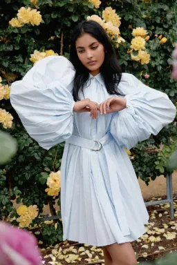 Acler Margot Dress in Powder Blue Size AU 12  for rent on The Volte - image 5