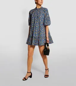  Camilla and Marc Majella Mini Shirt Dress Blue Size AU 8 for rent on The Volte - image 1