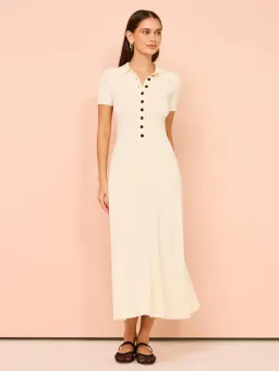 Anna Quan Laurel Penelope Midi Silence Ivory Dress Size 12 for rent on The Volte - image 8