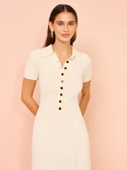 Anna Quan Laurel Penelope Midi Silence Ivory Dress Size 12 for rent on The Volte - image 4