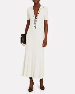 Anna Quan Laurel Penelope Midi Silence Pepper Dress White Size 6  for rent on The Volte - image 1