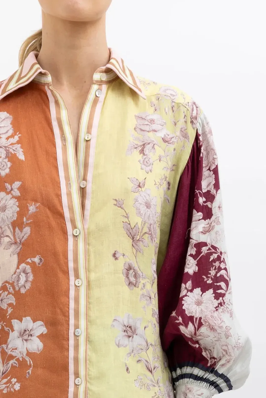 Alemais Marlow Shirt and Pant Set Floral Size AU 10 for rent on The Volte - main image