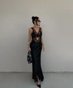 Sir the Label Aries Cut Out Gown Black Size 6 for rent on The Volte - image 2