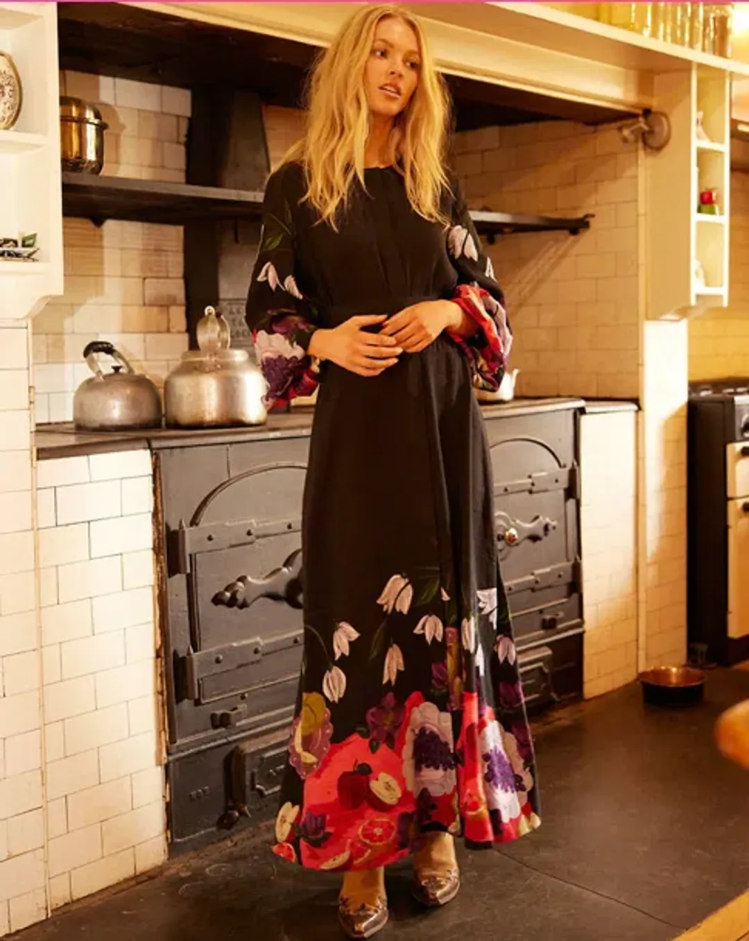 Binny  The Laden Table  Maxi Dress Print Size 14 for rent on The Volte - main image