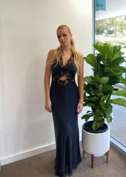 Sir The Label Aries Cut Out Lace Dress Gown Black Size 1 / Au 8 for rent on The Volte - image 3