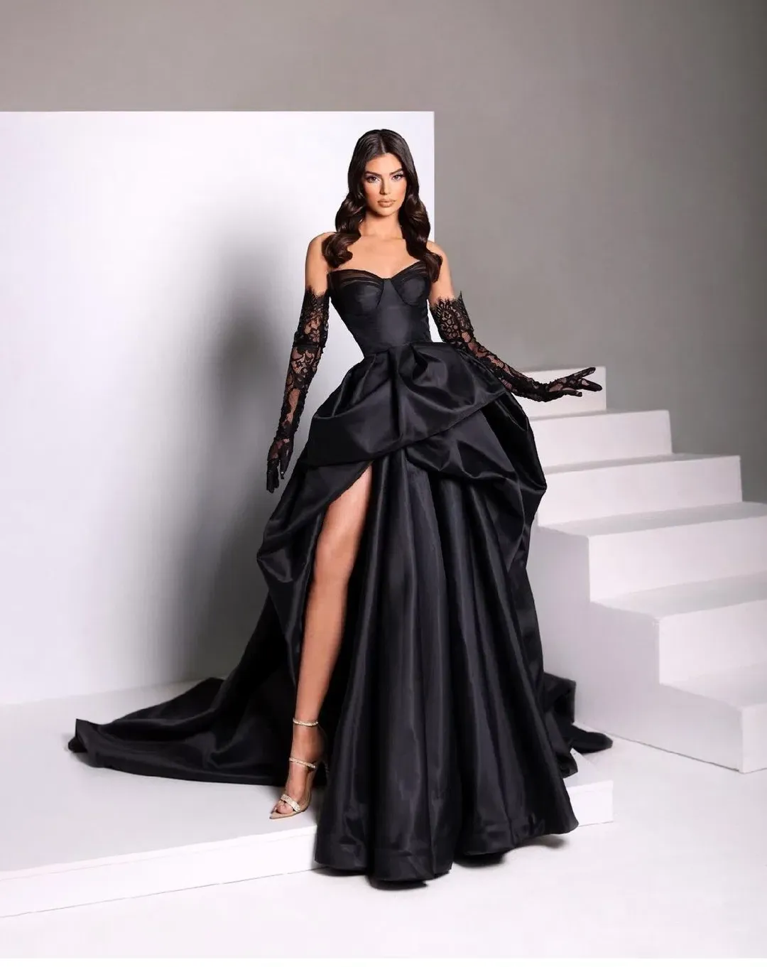 Drenusha Xharra Liliane Dress Black Size 8 for rent on The Volte - main image