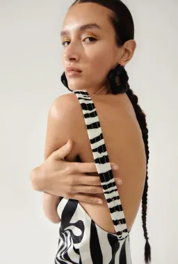 Silk Laundry Deco Dress Lemur Matisse Print Size 12 for rent on The Volte - image 2