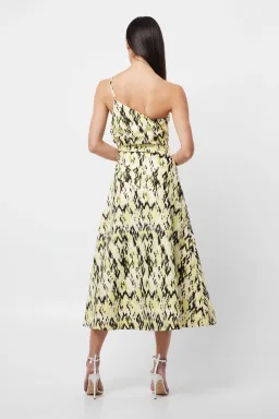 Mossman The Resemblance One Shoulder Dress Print Size AU 8 for rent on The Volte - image 2