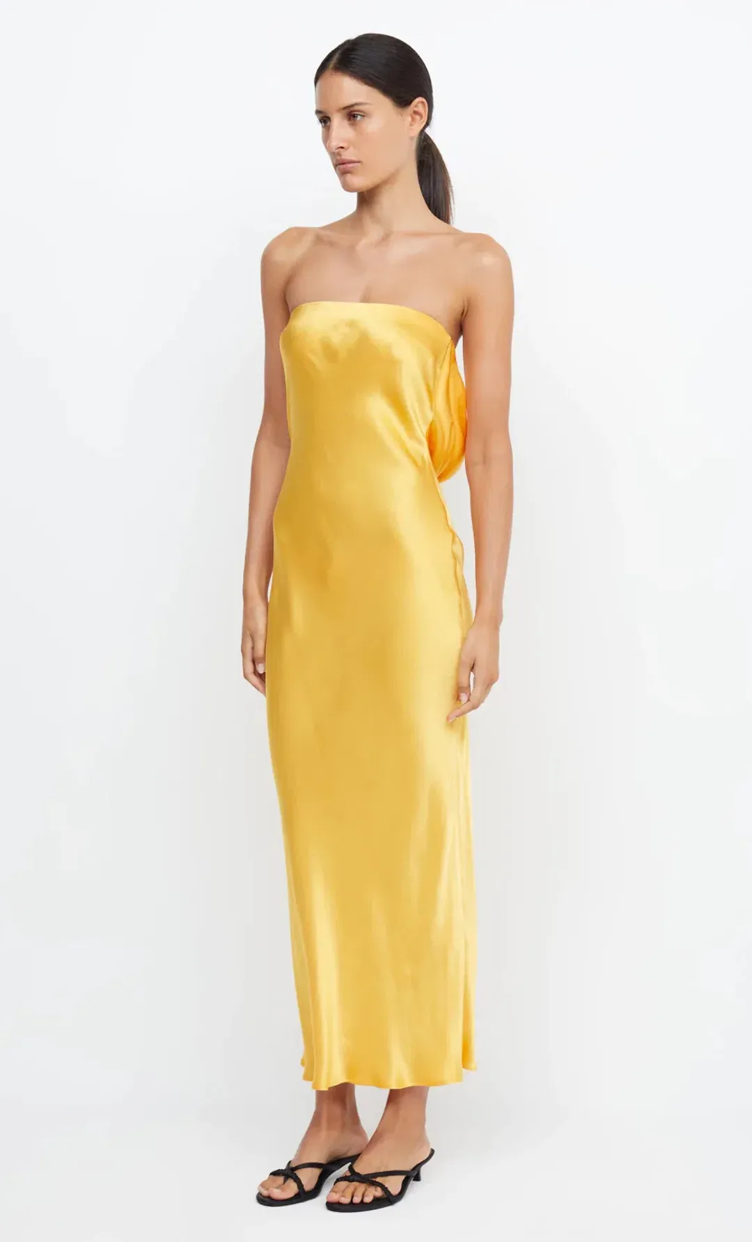 Bec & Bridge Moon Dance Strapless Dress Mango Size AU 10 for rent on The Volte - main image