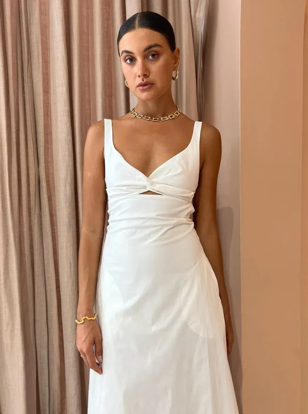 Anna Quan Heidi Dress In Swan White Size AU 6 for rent on The Volte - main image