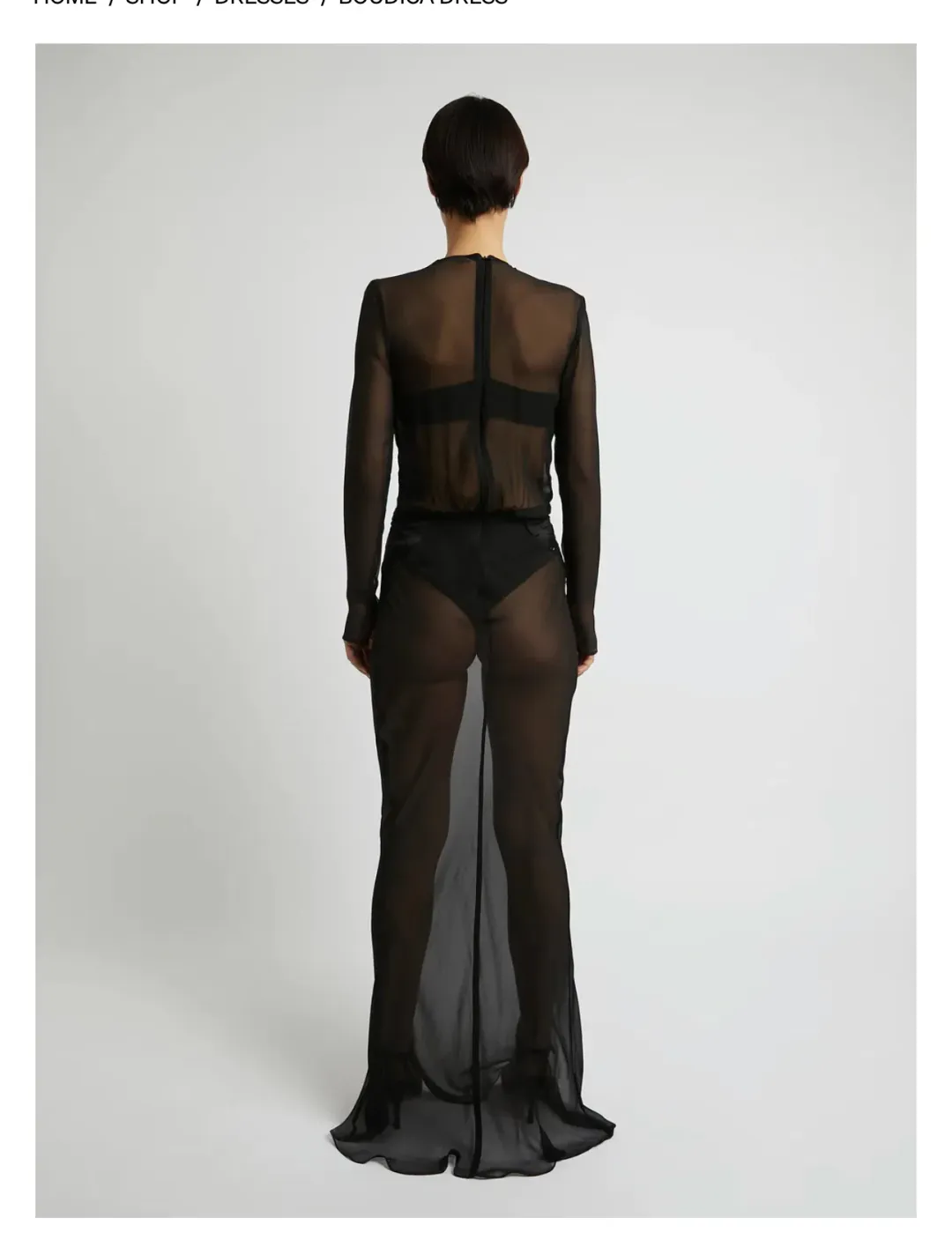 Christopher Esber Boudica Dress Black Size AU 8 / S for rent on The Volte - main image