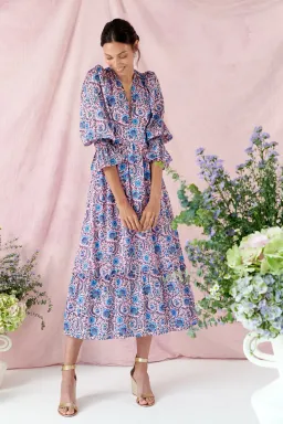 Neve & Noor Sophia Dress in Orchid Chintz Size 6 for rent on The Volte - image 1