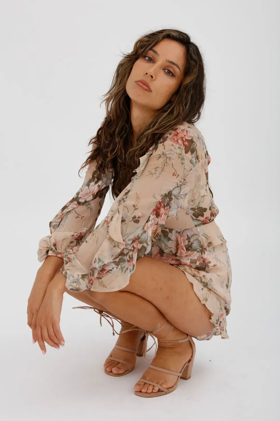 Zimmerman Aerial Flounce Playsuit Floral Print Size 0/AU 8 for rent on The Volte - main image