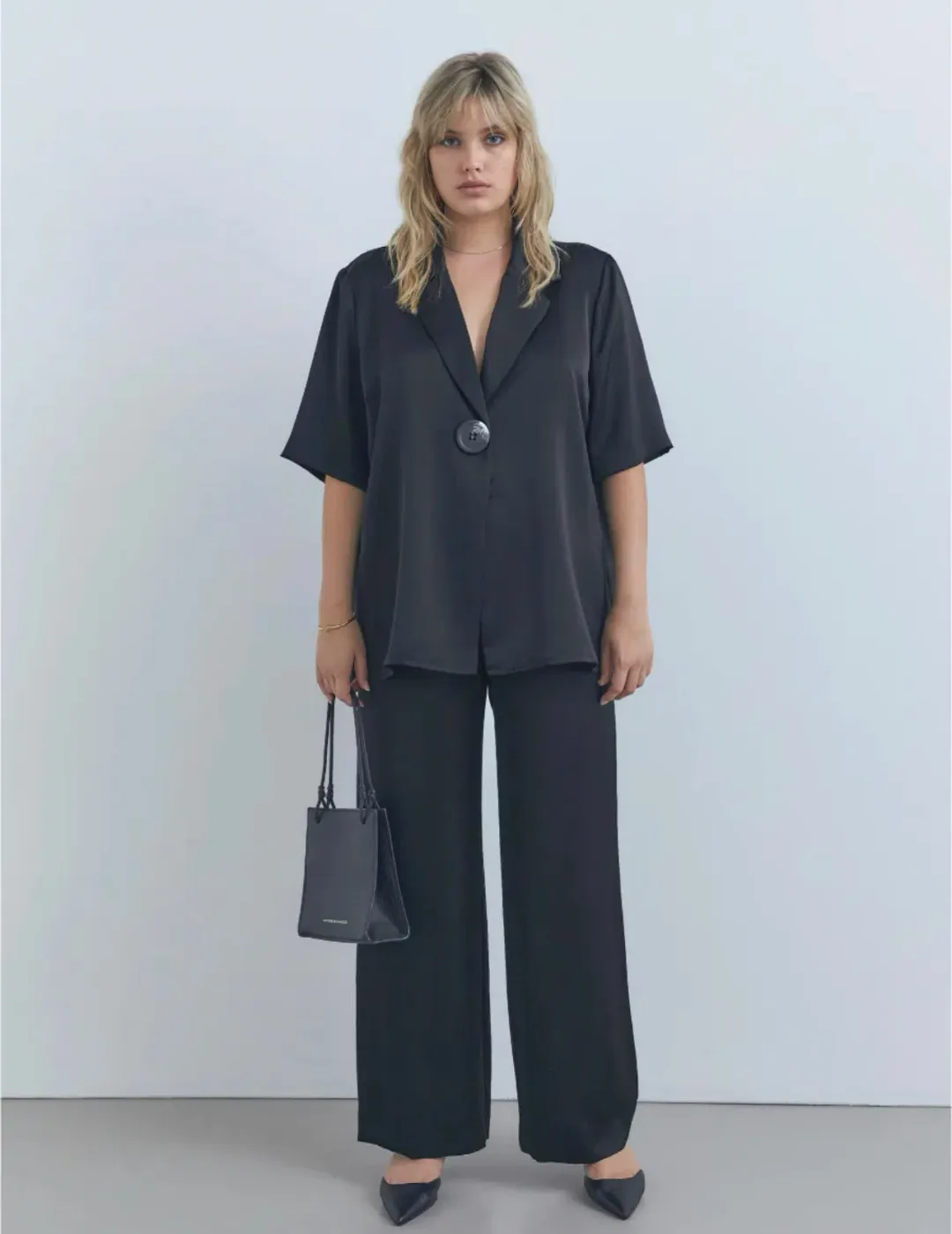 Viktoria & Woods Chorus Shirt and Pilot Pant Set Black Size 8  for rent on The Volte - main image